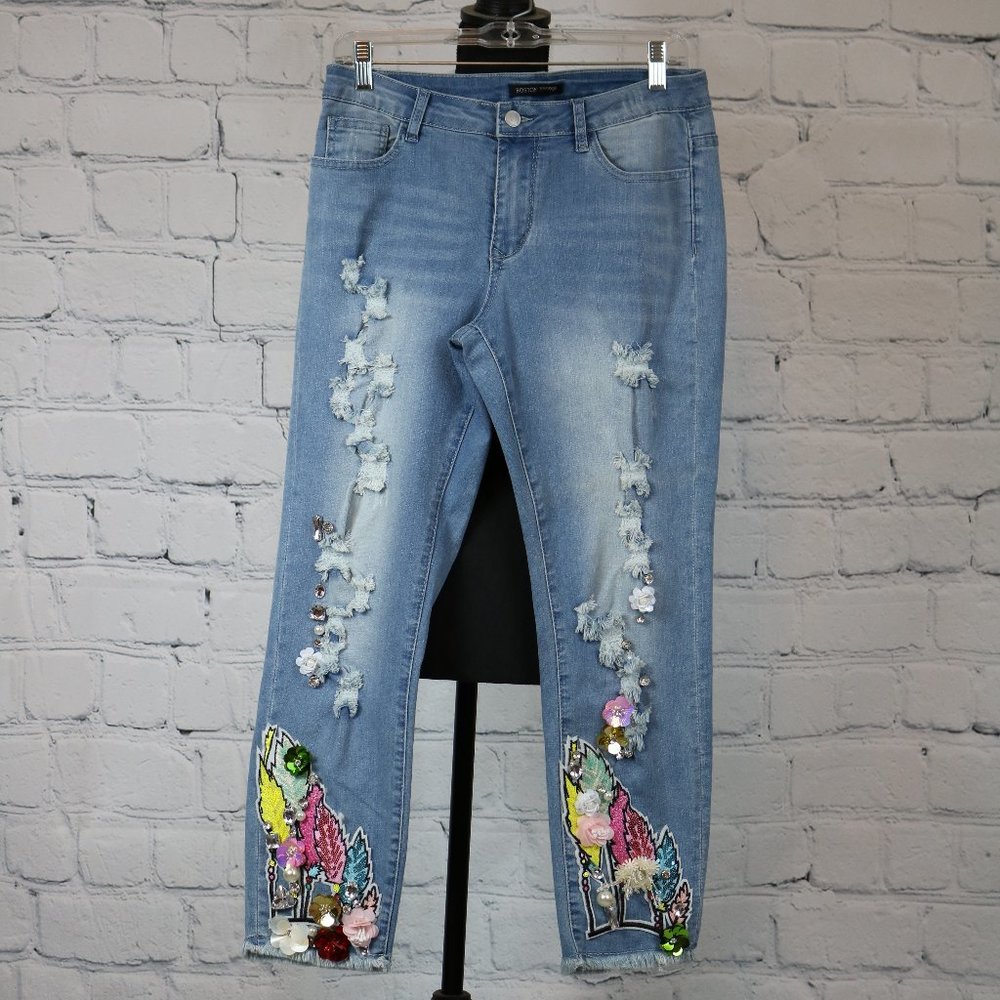 Boston Proper Embellished  Jeans